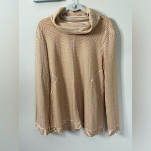 Maeve Yellow Stripe Turtleneck Size Large * see description